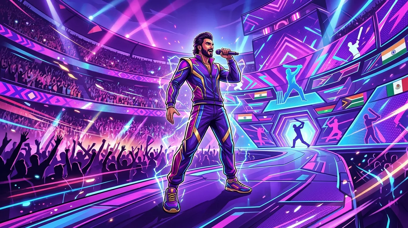 Bollywood actor Ranveer Singh will sing the Official Anthem for the 2023 World Cup, illustrative featured image