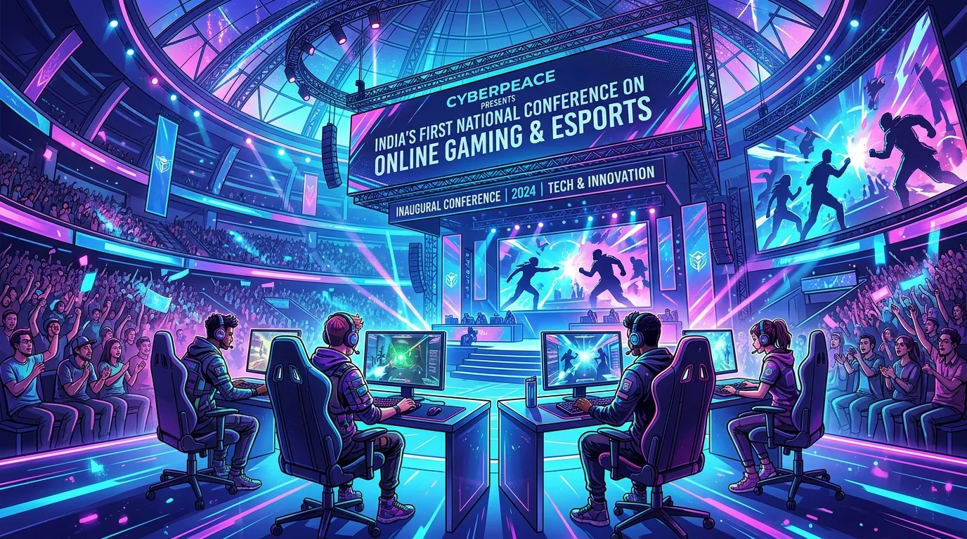 CyberPeace Hosts India’s first National Conference on Online Gaming and eSports, illustrative featured image