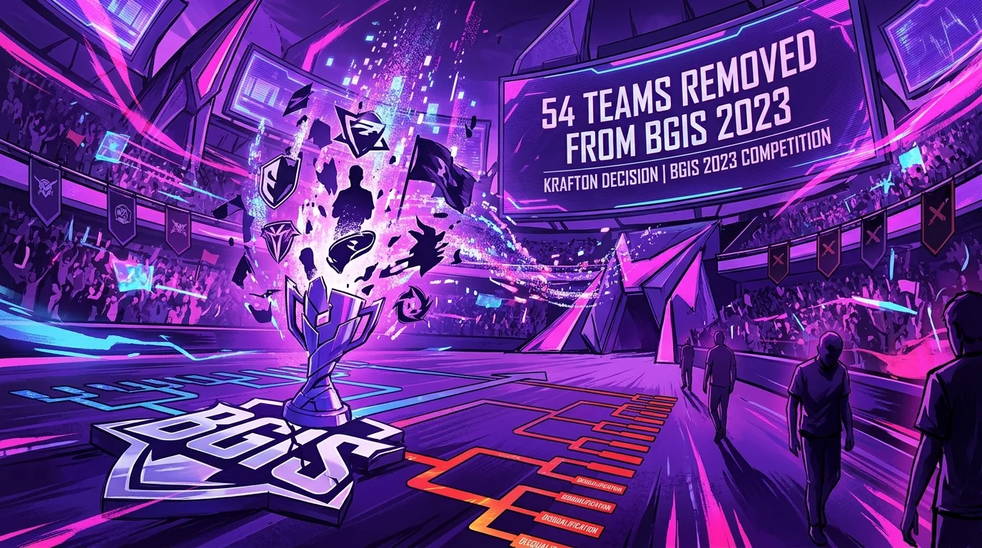 Krafton Removes 54 More Teams from the BGIS 2023 Competition, illustrative featured image