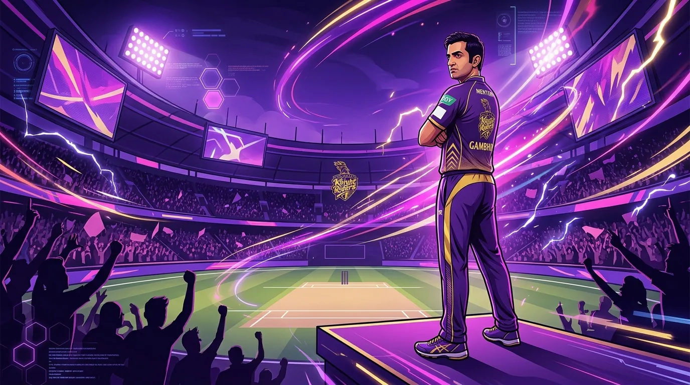 Gautam Gambhir returns to KKR as Mentor for IPL 2024, illustrative featured image