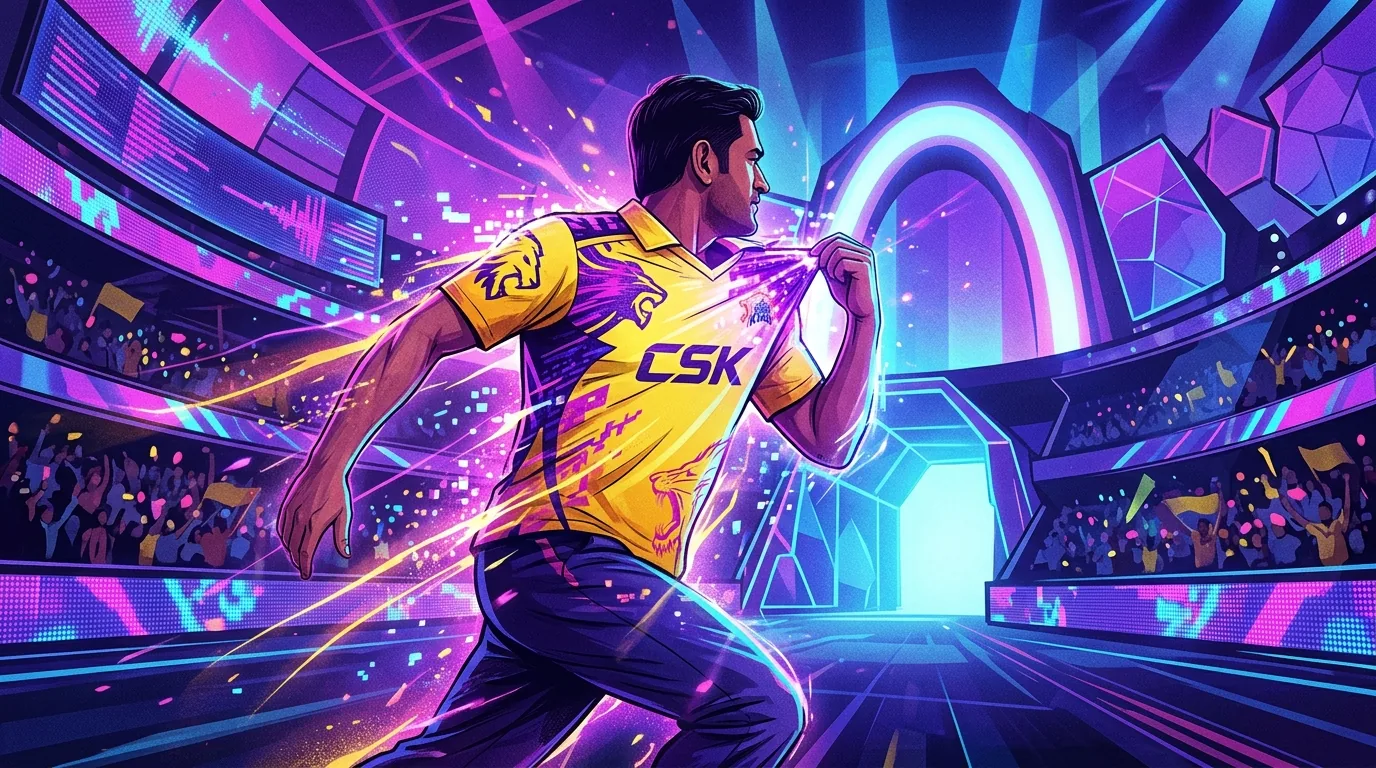 MS Dhoni's CSK New Jersey 2024 Revealed, illustrative featured image