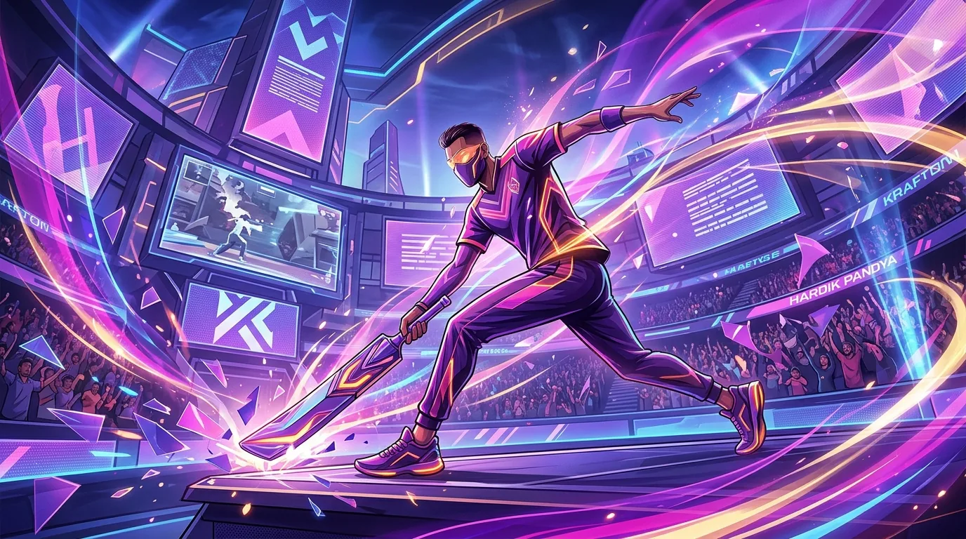 Krafton Collaborates with Hardik Pandya, illustrative featured image