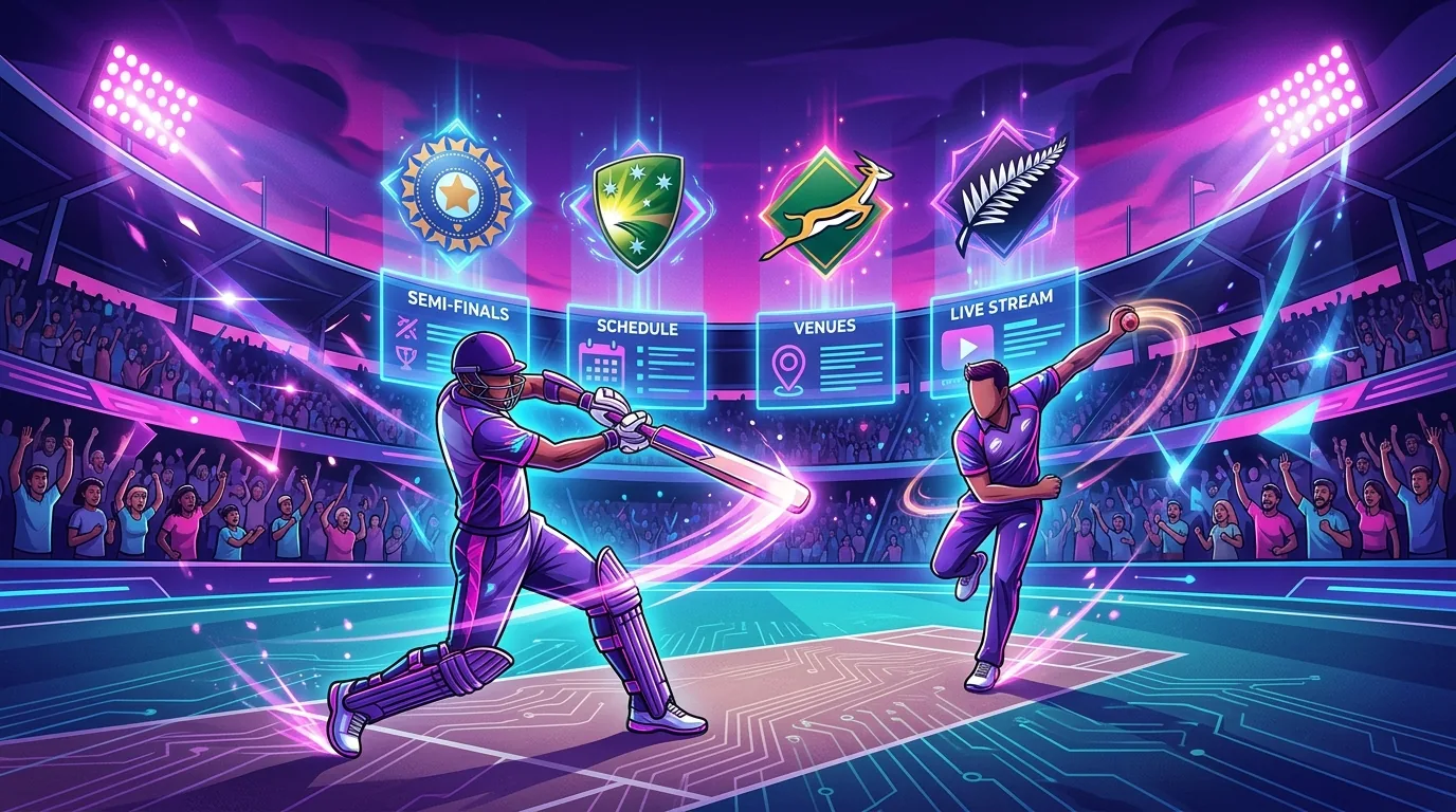 ICC World Cup 2023 Semi-Finals - Teams, Venues, Schedule, and Live Streaming Details, illustrative featured image