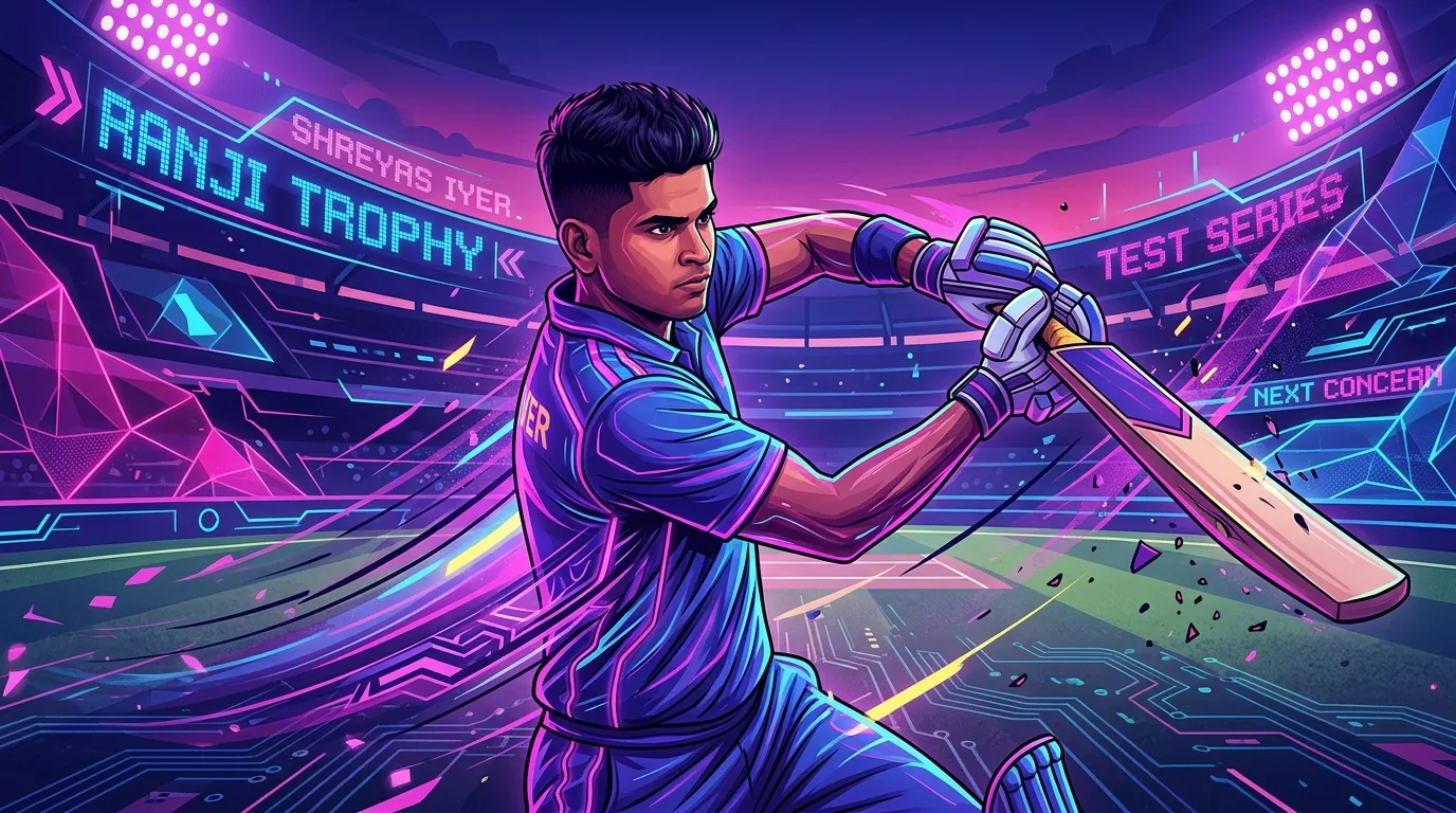 Ranji Trophy is Shreyas Iyer's Main Concern ahead of the Next Test Series, illustrative featured image
