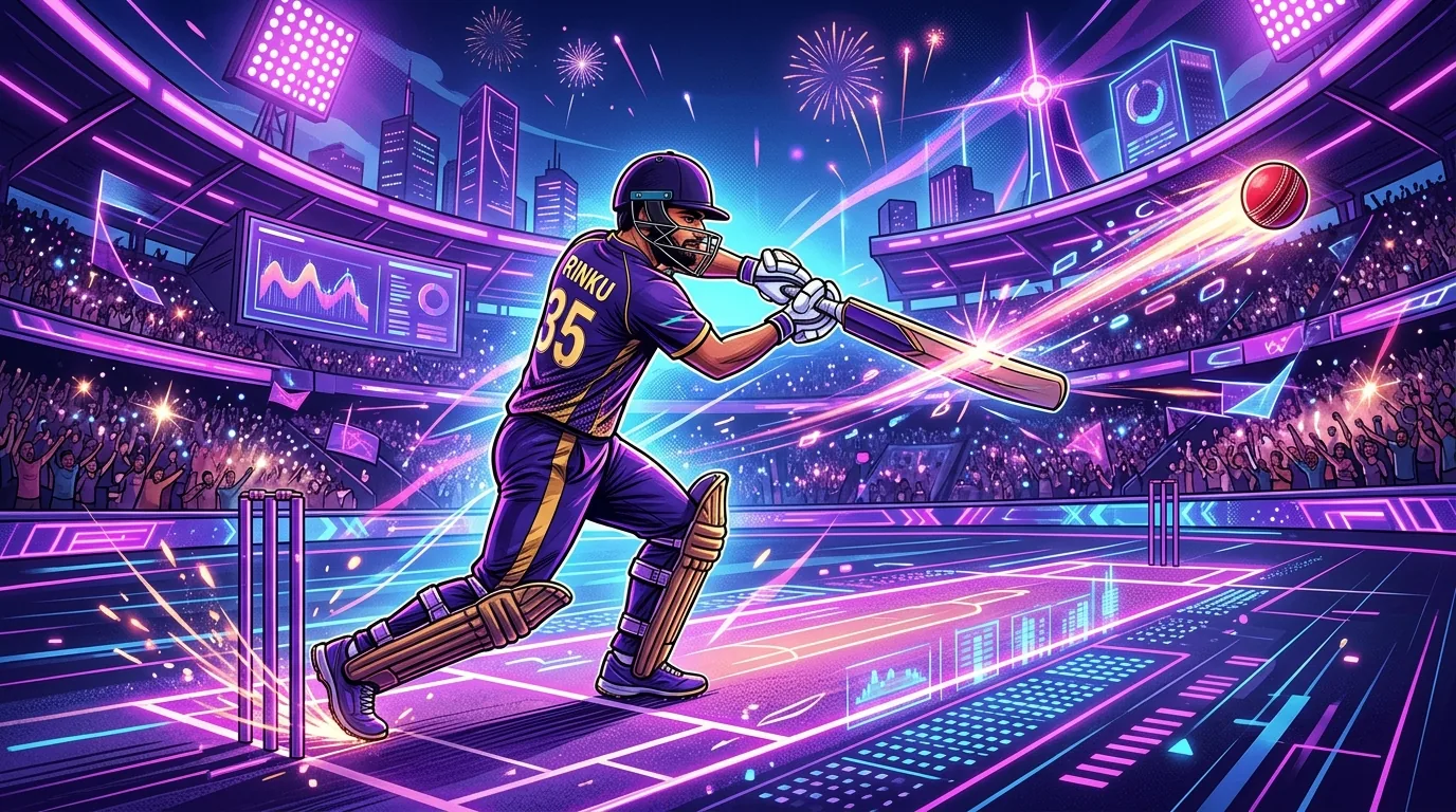 Discover Rinku Singh's Net Worth in 2024, illustrative featured image