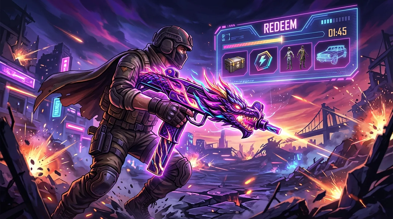 BGMI Redeem Codes Today: How to Get Free Dracostride UZI Skin & More — illustrative featured image