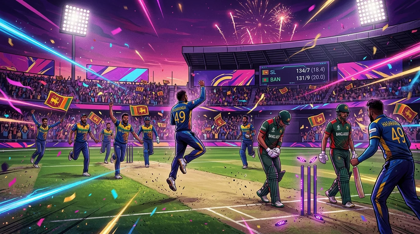 Sri Lanka won comfortably against Bangladesh in a low scoring total, illustrative featured image