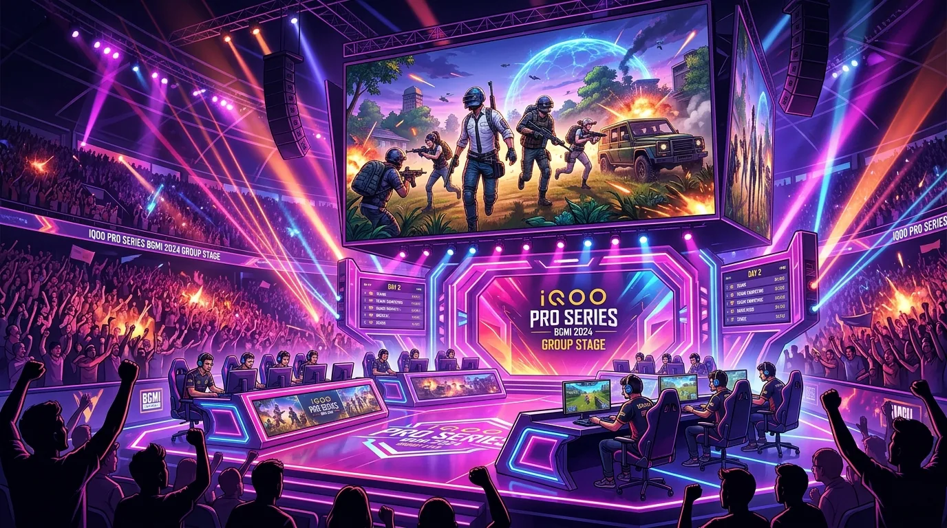 IQOO Pro Series BGMI 2024 Group Stage Day 2, illustrative featured image