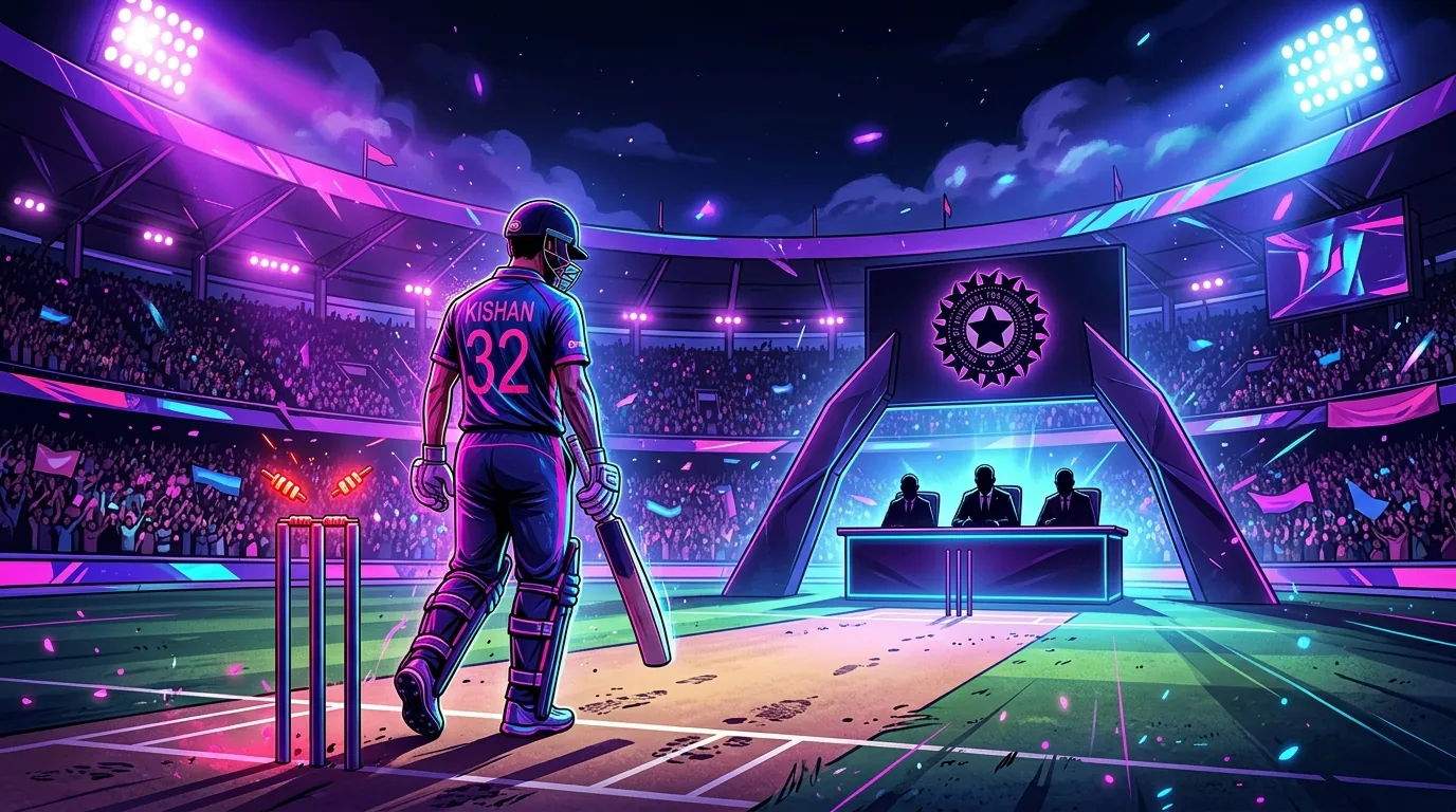 Ishan Kishan will face BCCI action, illustrative featured image