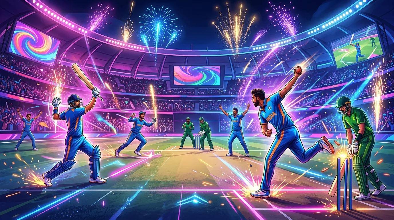 India dominates Pakistan with an All round Performance, illustrative featured image