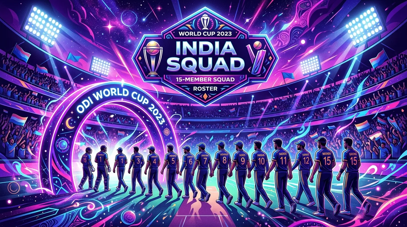 BCCI announces 15 -member Squad of India for ODI World Cup 2023, illustrative featured image