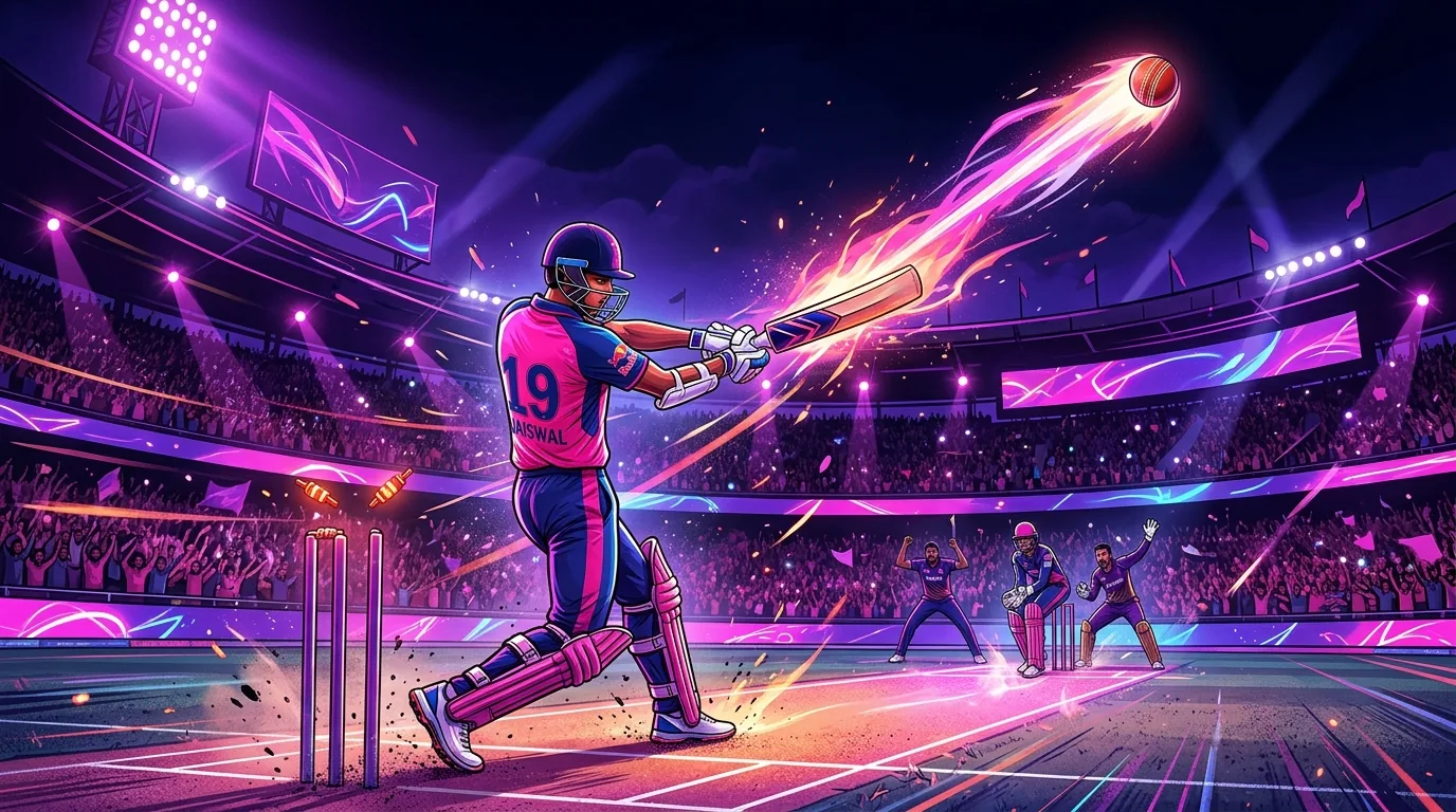 Jaiswal Smashes Fastest Half-Century in IPL History, illustrative featured image