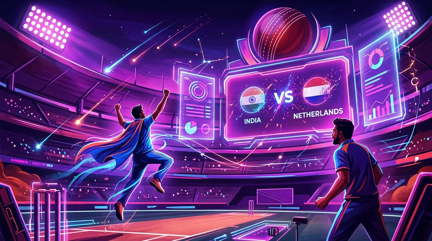 IND vs NED Highlights: India Remain Unbeaten in League Stage, Beat Netherlands by 160 Runs, illustrative featured image