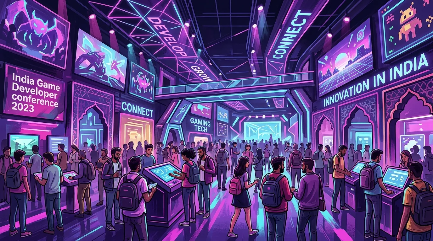 India Game Developer conference 2023, illustrative featured image