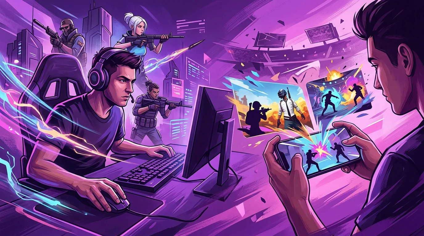 Top PC and Mobile eSports  Games in India, illustrative featured image