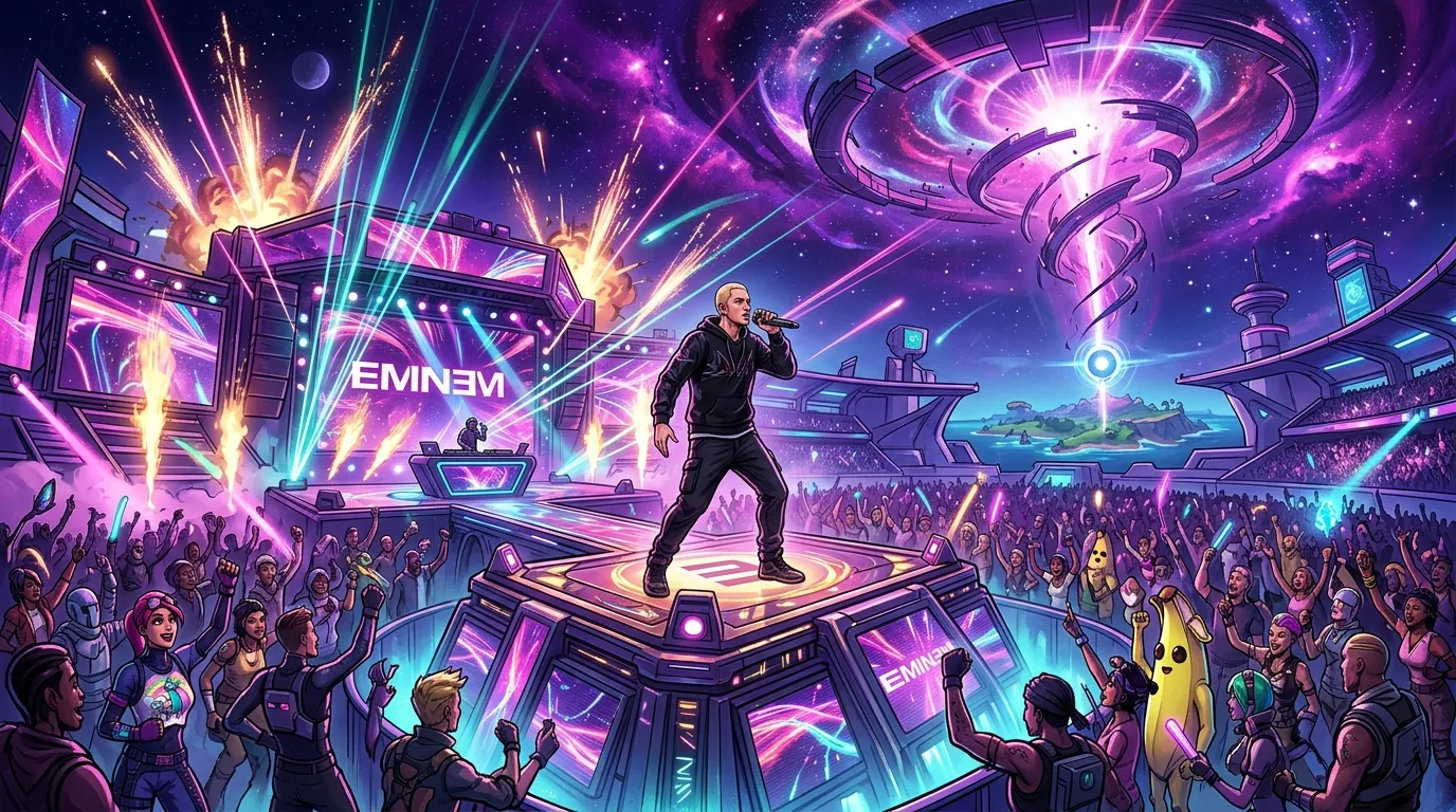Eminem to Perform Live at Fortnite’s Big Bang Event on 2 December, illustrative featured image