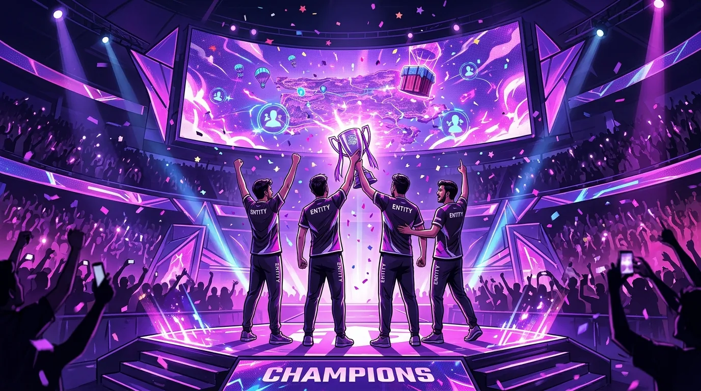 iQOO BGMI Pro Series 2024 winners are Entity Gaming, illustrative featured image