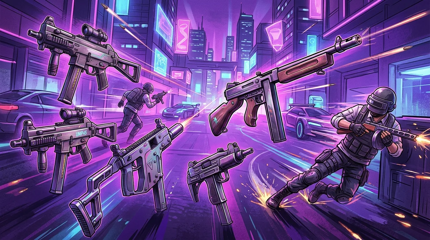 Top 5 SMGs For BGMI, illustrative featured image