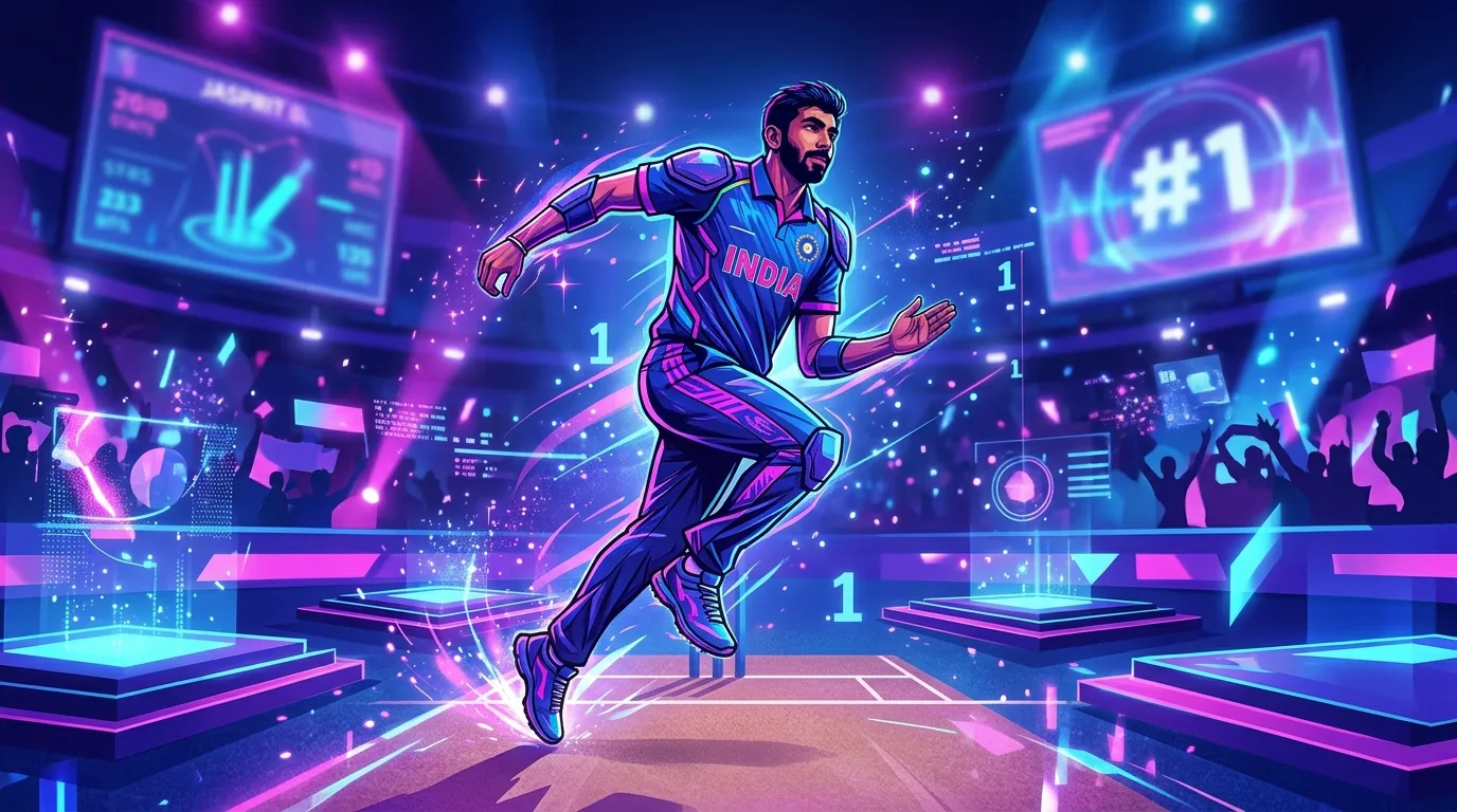 Jasprit Bumrah Becomes First Indian Pacer to Reach No. 1 in ICC Test Rankings, illustrative featured image