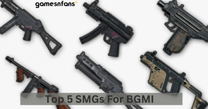 Top 5 SMGs For BGMI