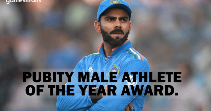 Virat Kohli wins the Pubity Male Athlete of the Year Award 2024