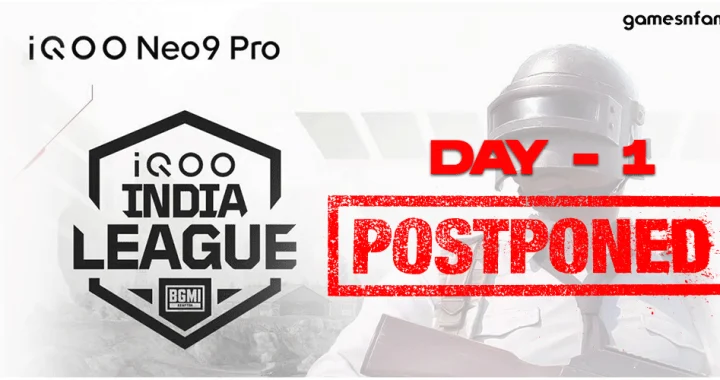 iQOO BGMI India League Day 1 canceled