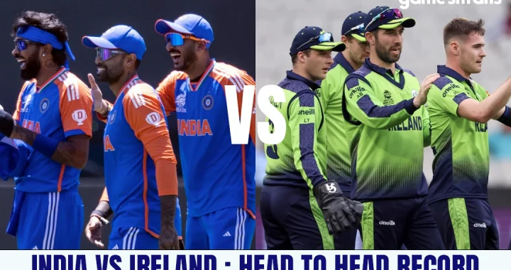 india vs Ireland head to head record