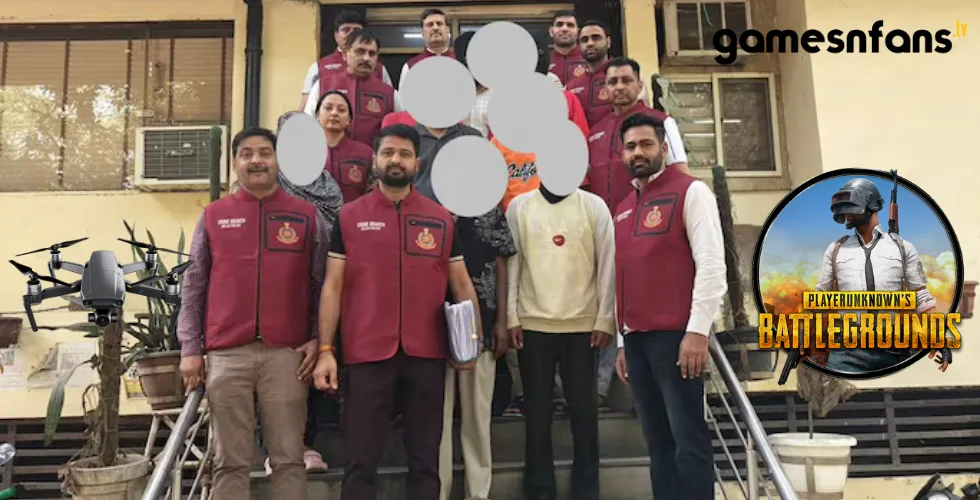 Delhi Police ANTF PUBG Drone