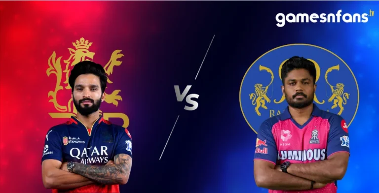 RCB vs RR Rajat Pattidar vs Riyan Parag Sanju samson